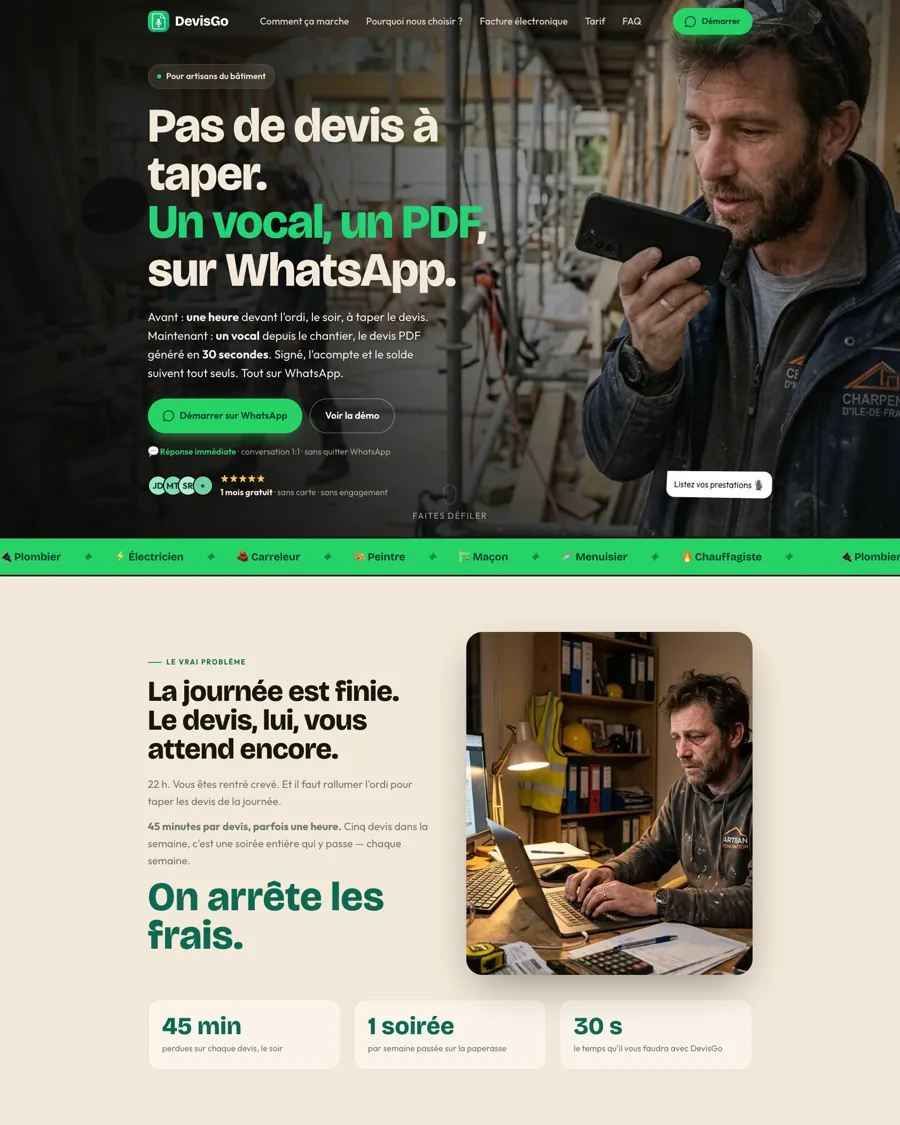 Aperçu DevisGo.pro