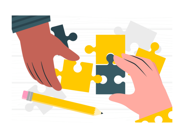 Illustration article collaboration d'équipe