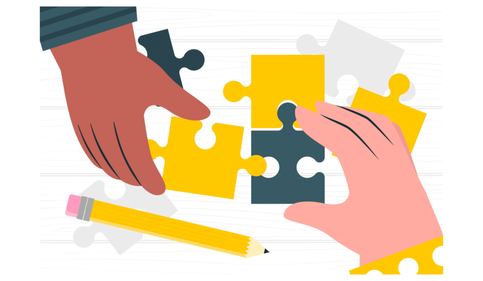 Illustration article collaboration d'équipe